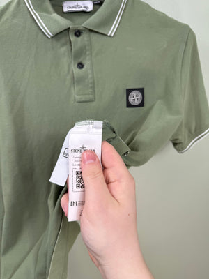 Stone Island Green Slim Fit Polo