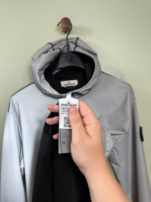 Stone Island Grey Plated Reflective Hoodie