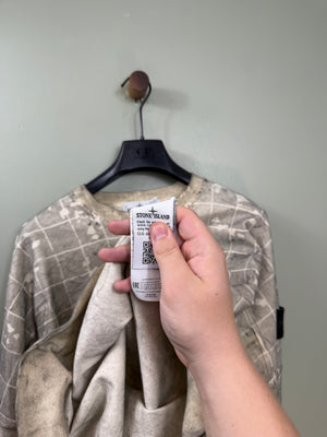 Stone Island Beige Dust Grid Jumper