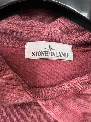 Stone Island Burgundy Hoodie