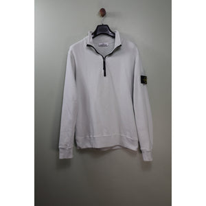Stone Island Grey 1/4 Zip Jumper