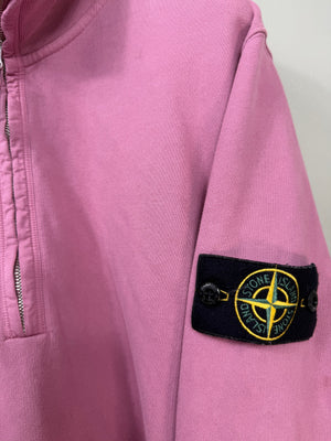 Stone Island Pink 1/4 Zip Jumper