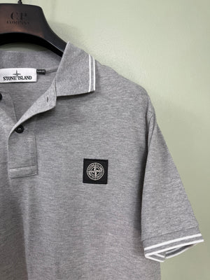 Stone Island Grey Slim Fit Polo