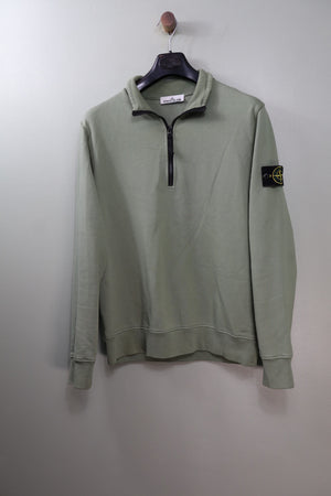 Stone Island Khaki 1/4 Zip Jumper