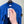 Stone Island Blue Crinkle Reps Bomber Jacket