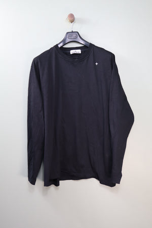Stone Island Black Stellina Long Sleeve T-Shirt