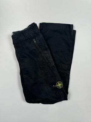 Stone Island Black Vintage Cargo Bottoms