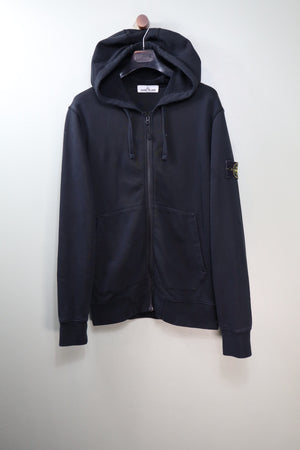 Stone Island Black Zipped Hoodie