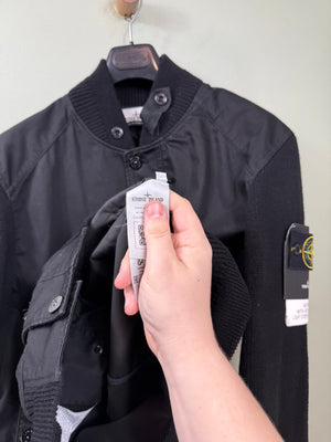 Stone Island Black Bio Raso Knit Jacket