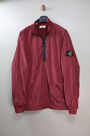 Stone Island Red Nylon Metal Smock