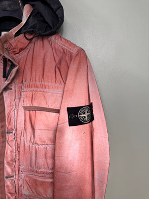 Stone Island Orange Liquid Reflective Jacket