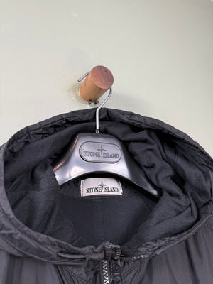 Stone Island Black Garment Dyed Crinkle Reps NY Jacket