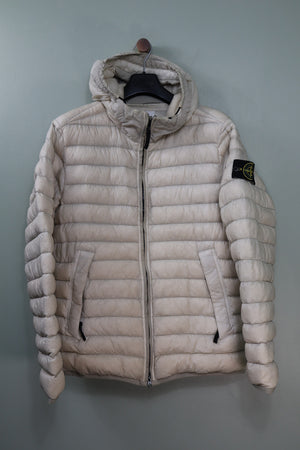 Stone Island Beige Micro Yarn Down Jacket
