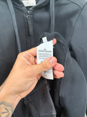 Stone Island Black Zipped Hoodie