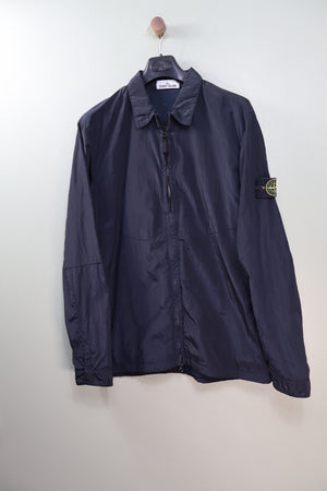 Stone Island Navy Nylon Metal Overshirt