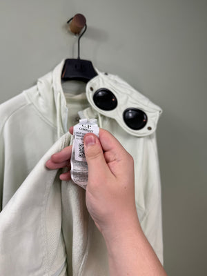C.P. Company Pastel Green Goggle Hoodie