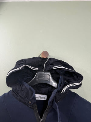 Stone Island Navy 1/4 Zip Hoodie