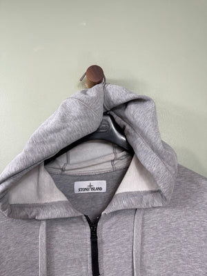 Stone Island Grey Zipped Hoodie
