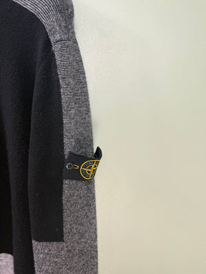 Stone Island Black/Grey Knit Jumper