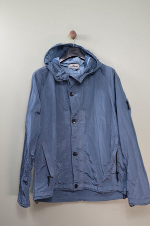 Stone Island Blue Nylon Metal Jacket