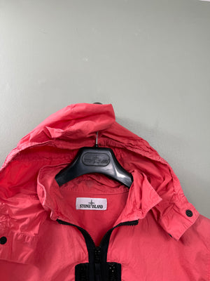 Stone Island Pink Tela Hooded Overshirt