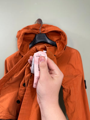 Stone Island Orange Supima Cotton Twill Jacket