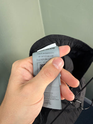 Stone Island Black RE-T Nylon Metal Cargo Bottoms