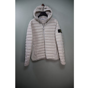Stone Island Beige Loom Woven Down Jacket
