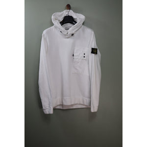 Stone Island White Hoodie