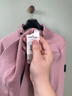 Stone Island Pink 1/4 Zip Jumper