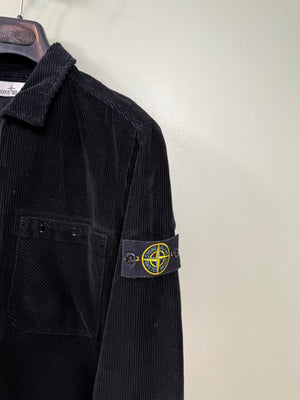 Stone Island Black Corduroy Overshirt