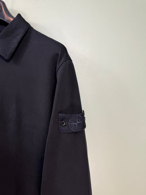 Stone Island Navy Ghost 1/4 Zip Jumper