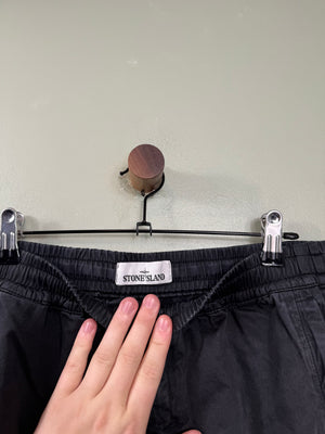 Stone Island Black RE-T Cargo Bottoms