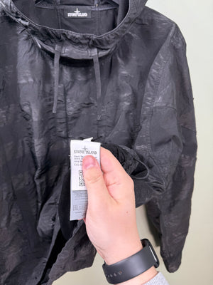 Stone Island Black Shadow Project Striped Nylon Metal Smock