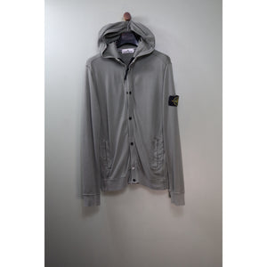 Stone Island Khaki Zipped Hoodie