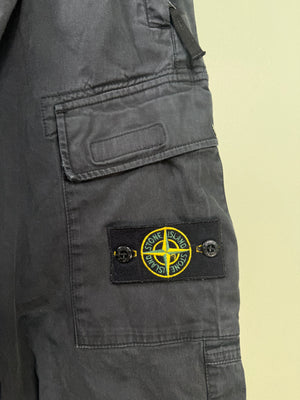 Stone Island Black RE-T Cargo Bottoms