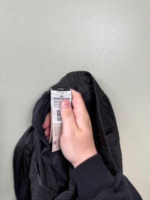 Stone Island Black RE-T Nylon Metal Cargo Bottoms