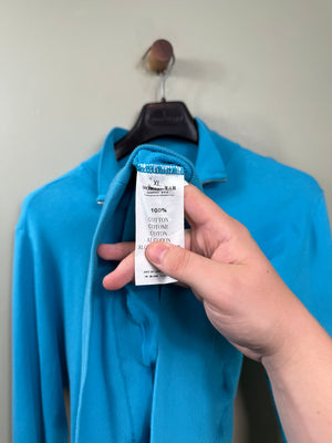 Stone Island Aqua Blue 1/4 Zip Jumper