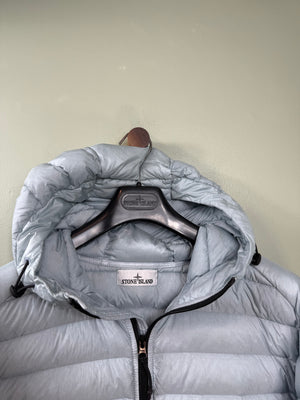 Stone Island Baby Blue Loom Woven Down Jacket