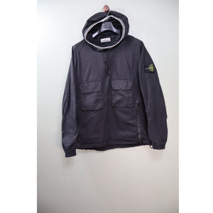 Stone Island Black Supima Cotton Smock