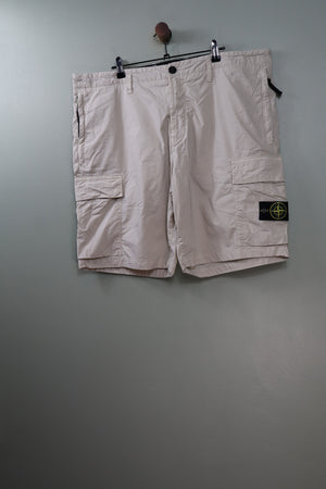 Stone Island Beige RE Cargo Shorts
