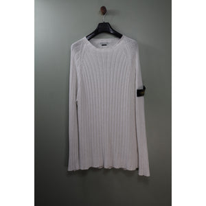 Stone Island White Knit Jumper