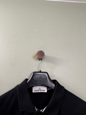 Stone Island Black Regular Fit Polo