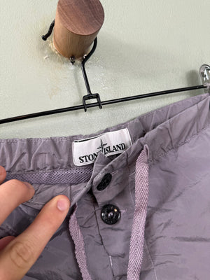 Stone Island Purple Nylon Metal Shorts