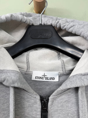 Stone Island Grey Zipped Hoodie