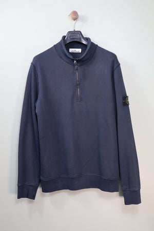 Stone Island Navy 1/4 Zip Jumper