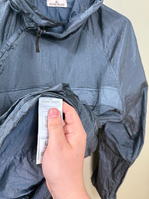 Stone Island Blue Nylon Metal Smock