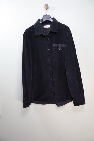 Stone Island Black Corduroy Overshirt
