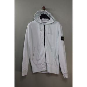 Stone Island Mint Green Zipped Hoodie