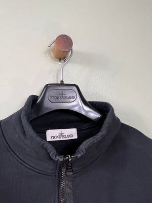 Stone Island Black 1/4 Zip Jumper